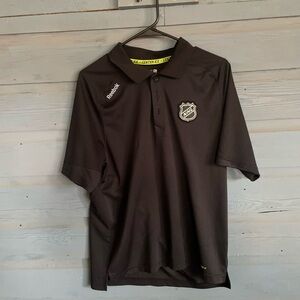 Reebok Black NHL Men's Polo Shirt